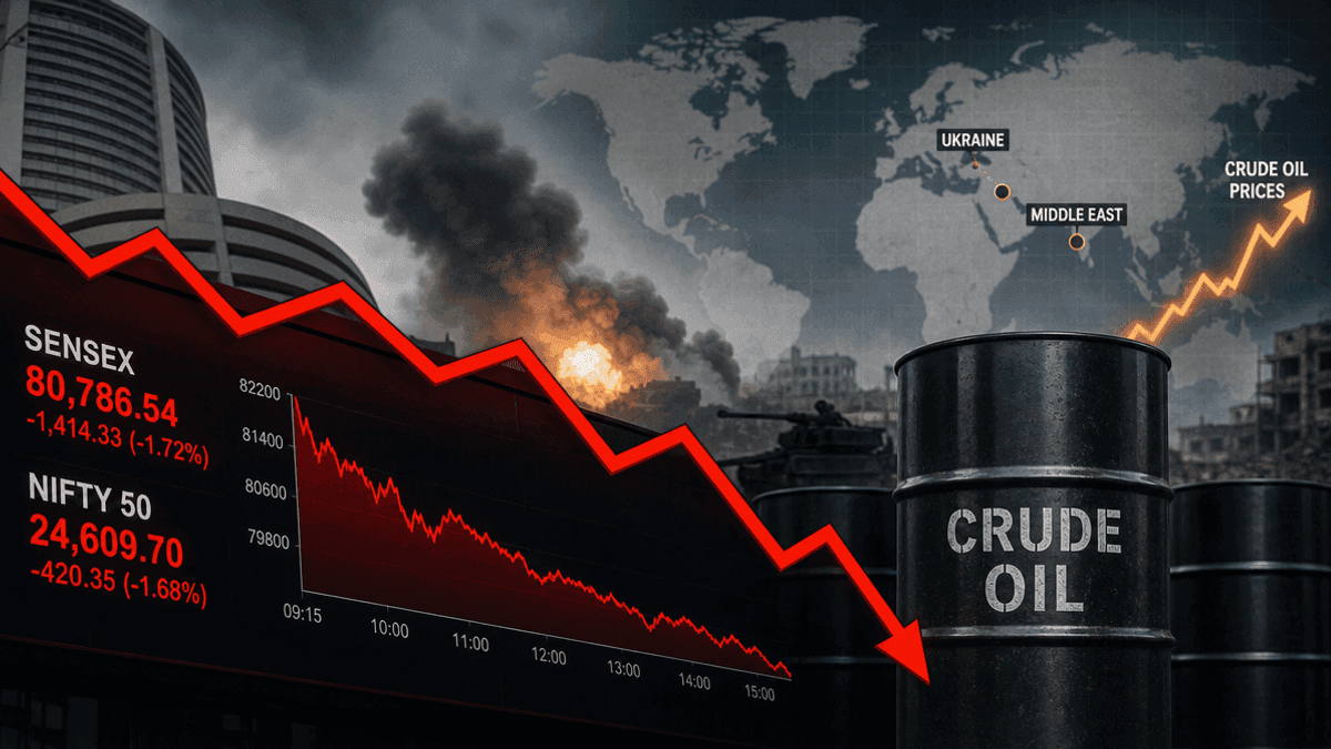 Indian Markets Dip: Geopolitics & Crude Oil Prices Impact Stocks