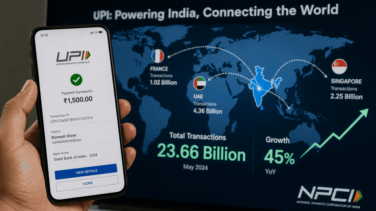 UPI Hits 23.66B Transactions in July, Expands Globally