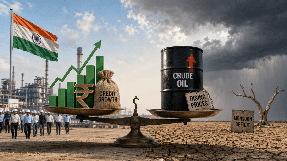 India’s Economy: Growth Signs Amidst Crude Oil & Monsoon Risks
