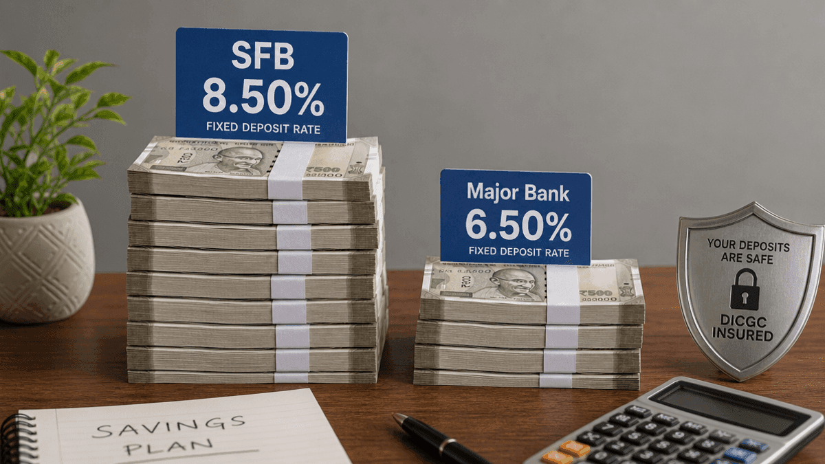Small Finance Bank FDs: Earn Up to 8.50% on Savings