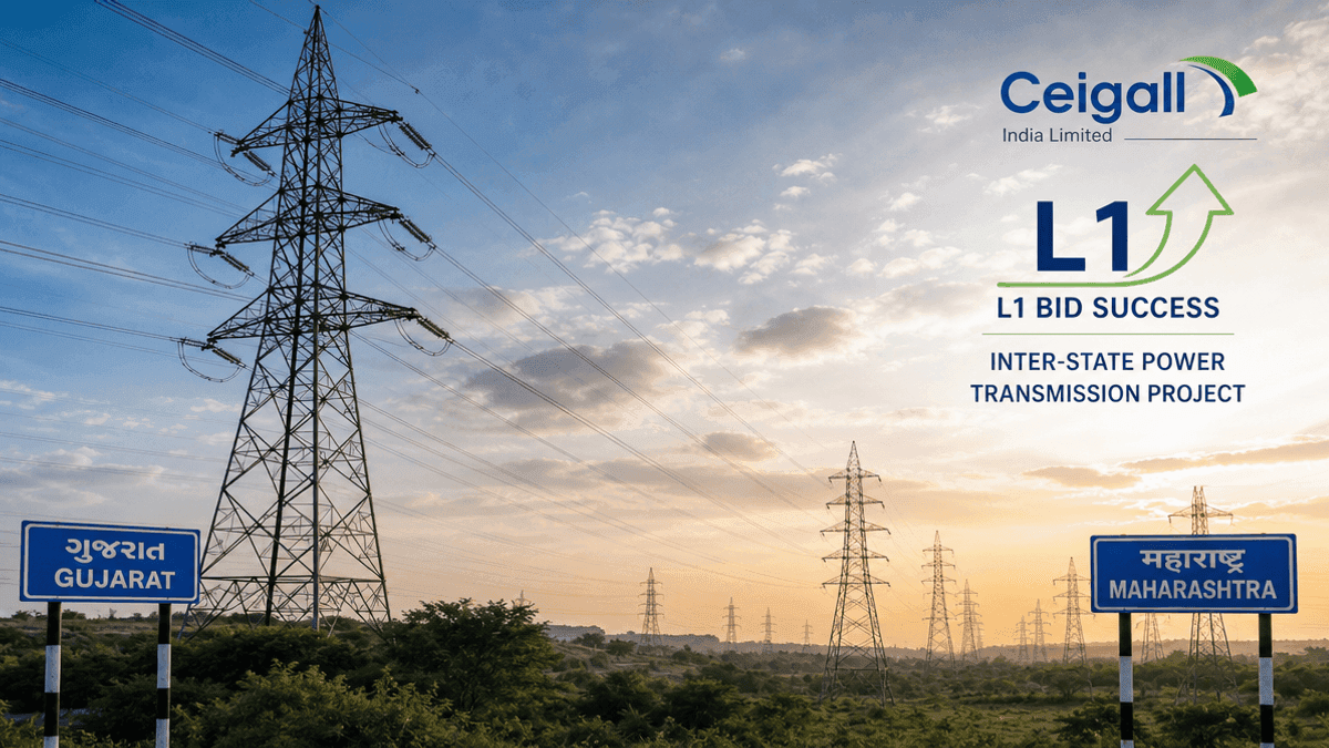 Ceigall India Wins L1 Bid for Rs 608 Cr Power Project