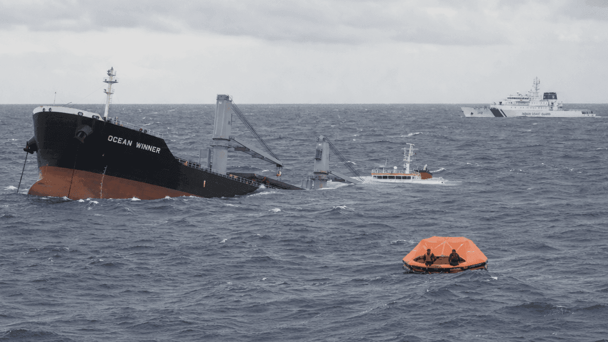 MV Ocean Winner Sinking: 2 Rescued, 22 Crew Missing