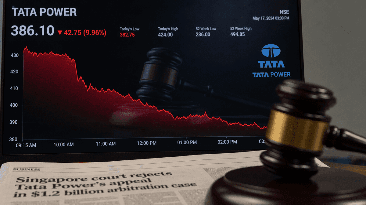 Tata Power Shares Fall 3.65% After Singapore Court Rejects Appeal