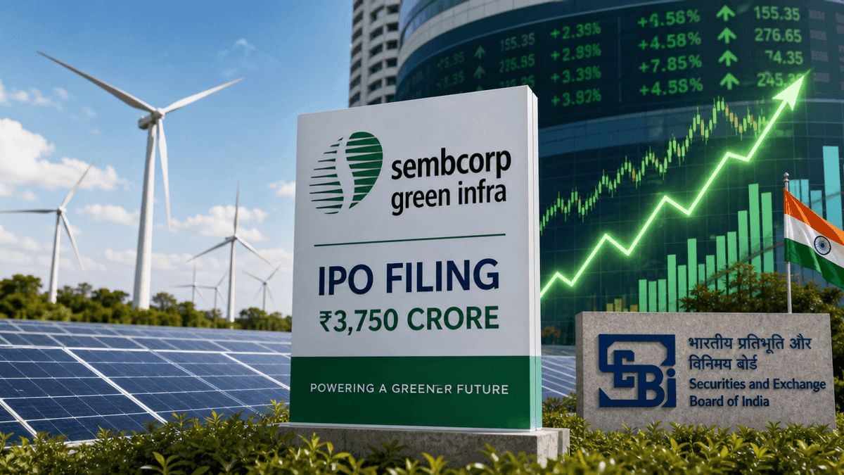 Sembcorp Green Infra IPO: ₹3,750 Crore Draft Filed with SEBI