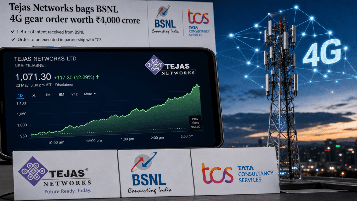 Tejas Networks Stock Soars on Rs 1,537 Cr BSNL 4G Deal