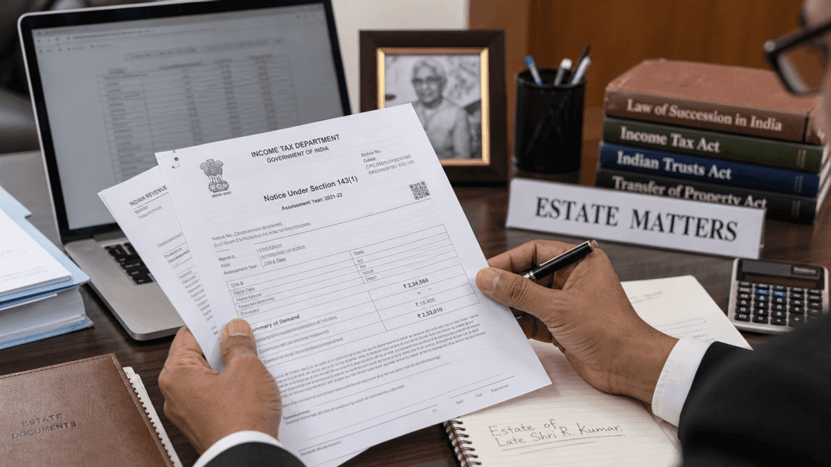 India Tax Notices After Death: Heir Responsibilities