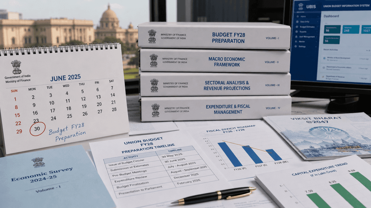 India Starts FY28 Union Budget Prep: Finance Ministry Circular Issued