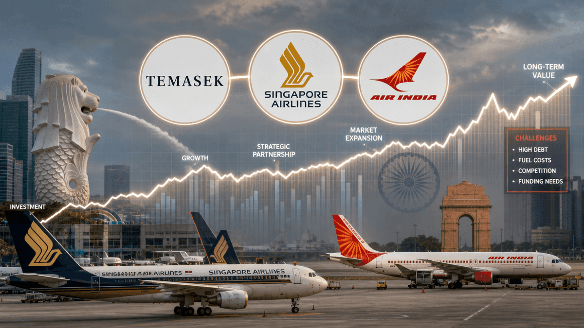 Temasek Backs SIA’s Air India Investment Amid $1.5B Funding