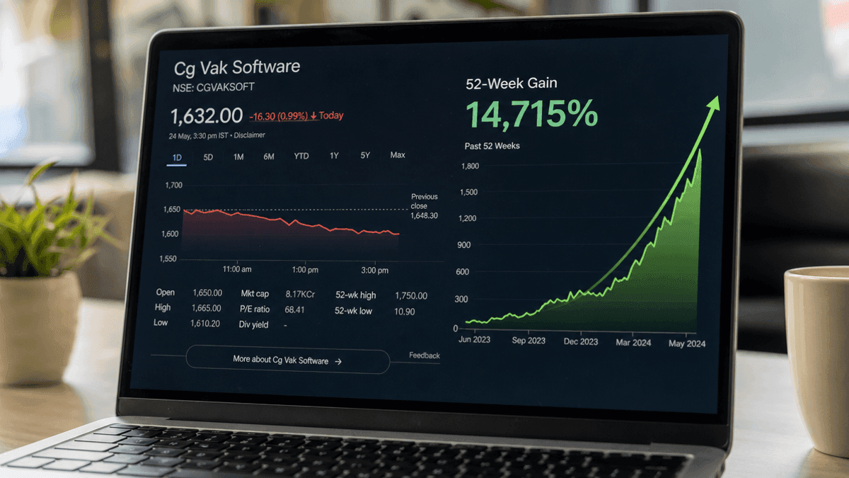 Cg Vak Software Stock Dips Amidst Stellar 14715% Annual Gain