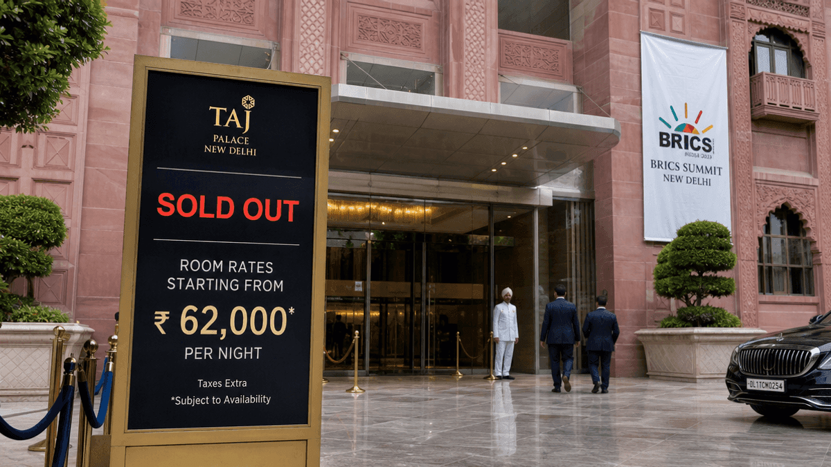 BRICS Summit Skyrockets Delhi Hotel Rates to Six Figures
