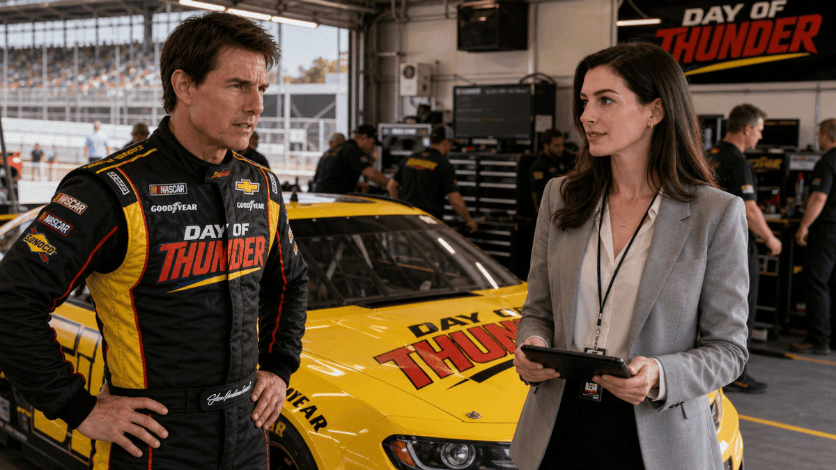 Tom Cruise & Anne Hathaway in ‘Days of Thunder’ Sequel