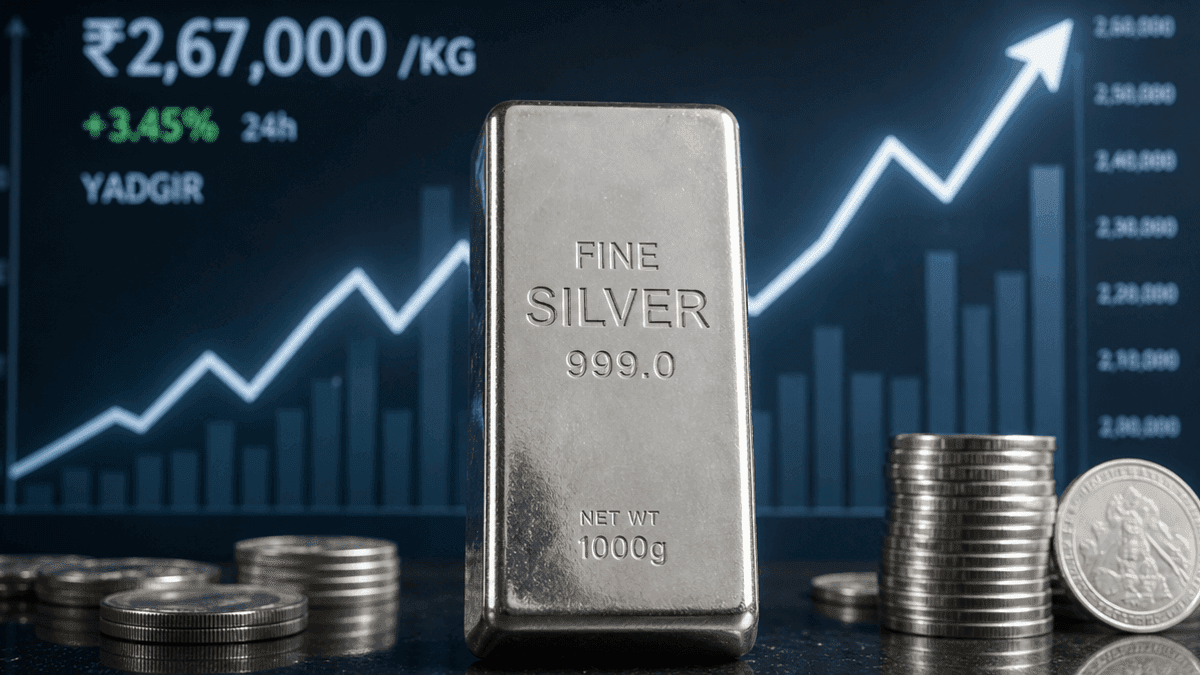 Yadgir Silver Price Today: ₹2,67,000/KG on Aug 30, 2026