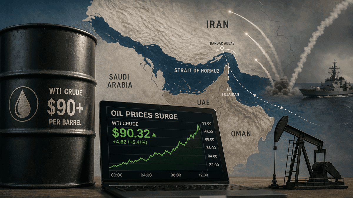 Oil Prices Top $90 Amid Iran-US Tensions & Sanctions
