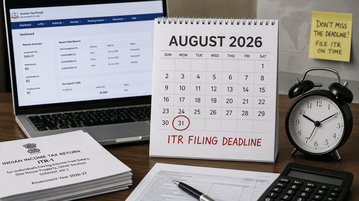 ITR Deadline Aug 31, 2026: Non-Audit Filers Guide