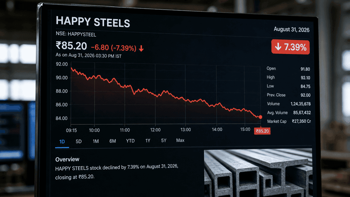 HAPPY STEELS Shares Plunge 7.39% Despite Strong FY26 Revenue Growth