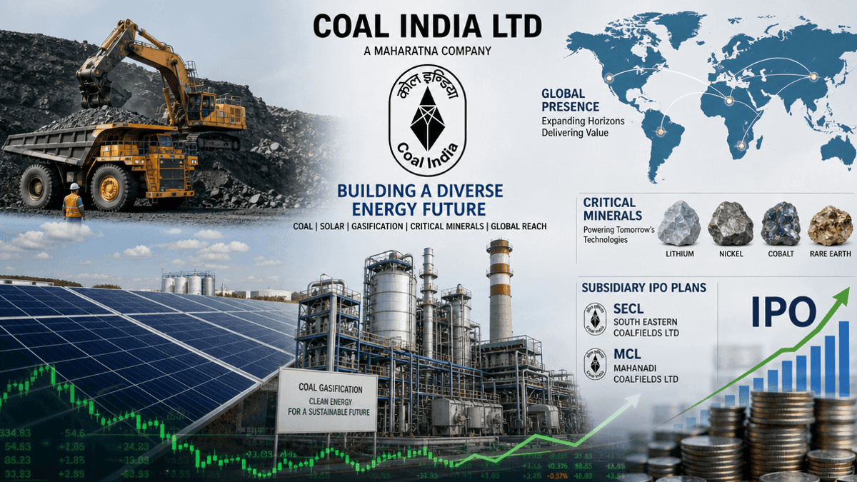 Coal India IPOs for SECL, MCL by Year-End: Diversification Push