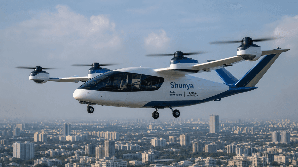 Tata Elxsi & Sarla Aviation Collaborate on ‘Shunya’ Air Taxi
