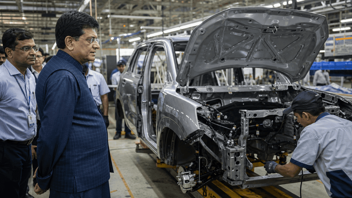 Piyush Goyal Urges Auto Firms to Boost Local Manufacturing