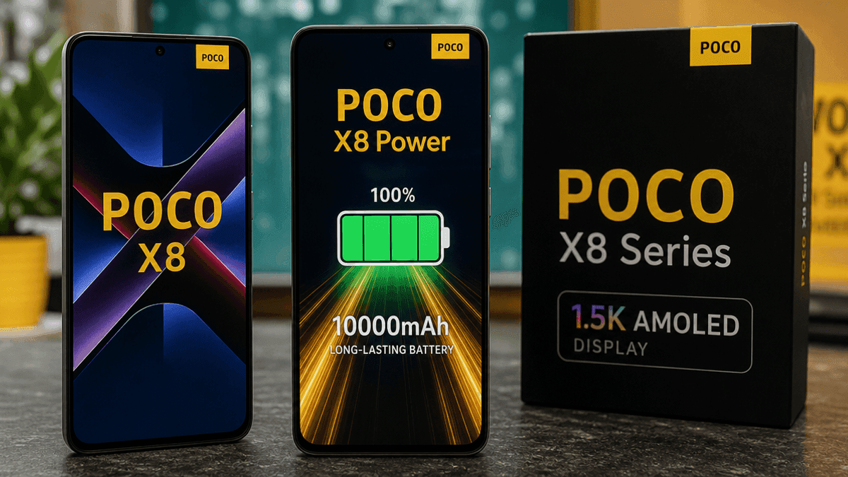 POCO X8 & X8 Power Launched in India with 10,000mAh Battery