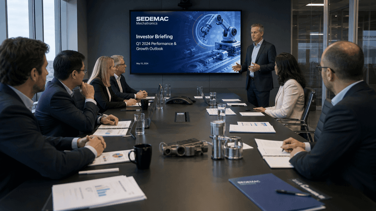 SEDEMAC Mechatronics Investor Briefing Set for Sept 9