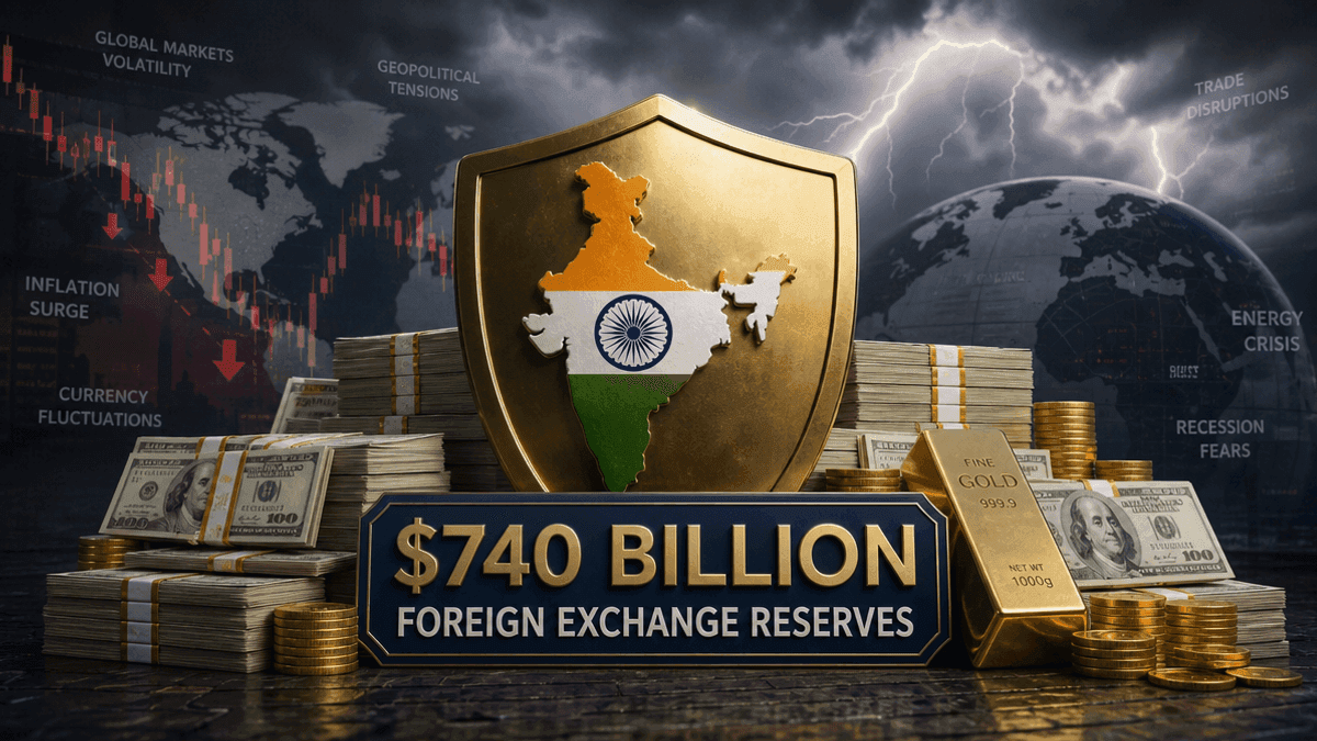 India Forex Reserves Hit Record $740B Amid Volatility
