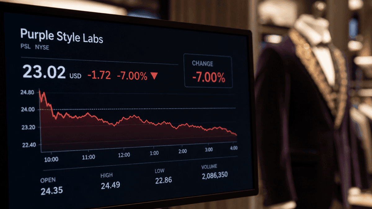 Purple Style Labs Shares Dip 7% in Weak IPO Market Debut