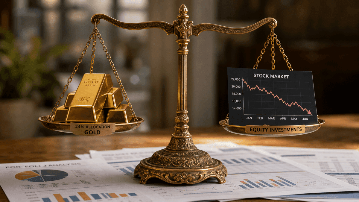 Indian Households Shift Portfolios to Gold Over Equities