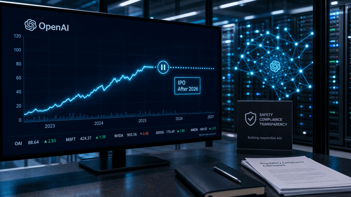 OpenAI Delays IPO Beyond 2026: Sam Altman Cites Safety