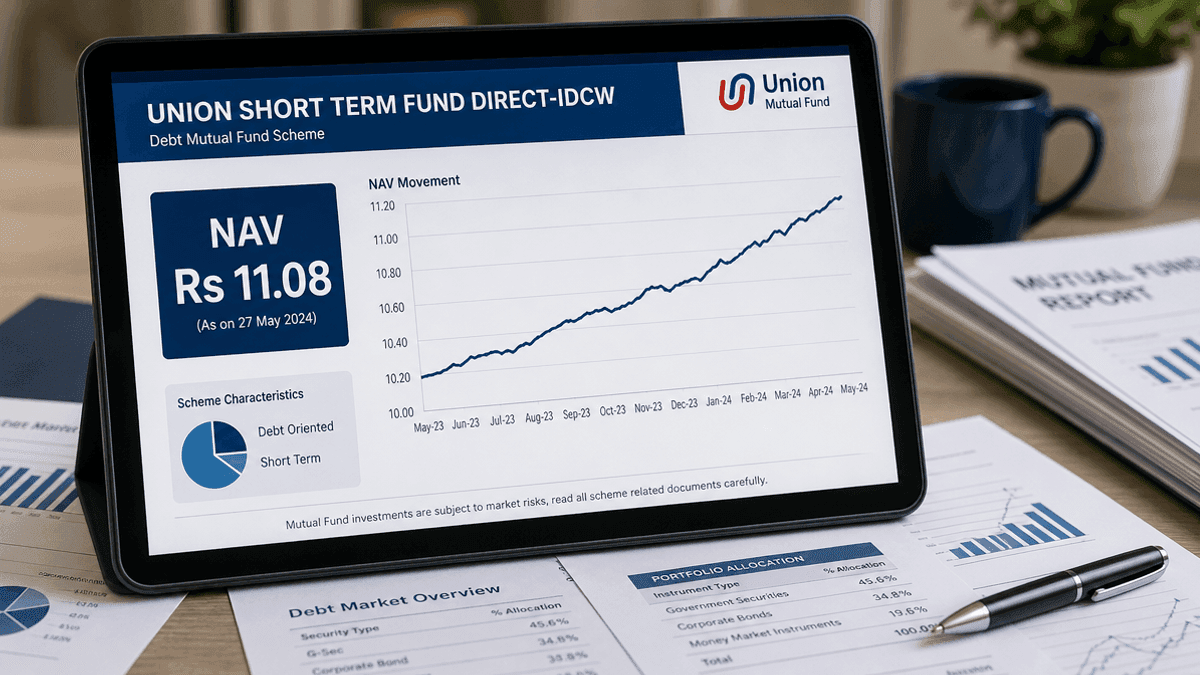 Union Short Term Fund Direct-IDCW NAV at Rs 11.08