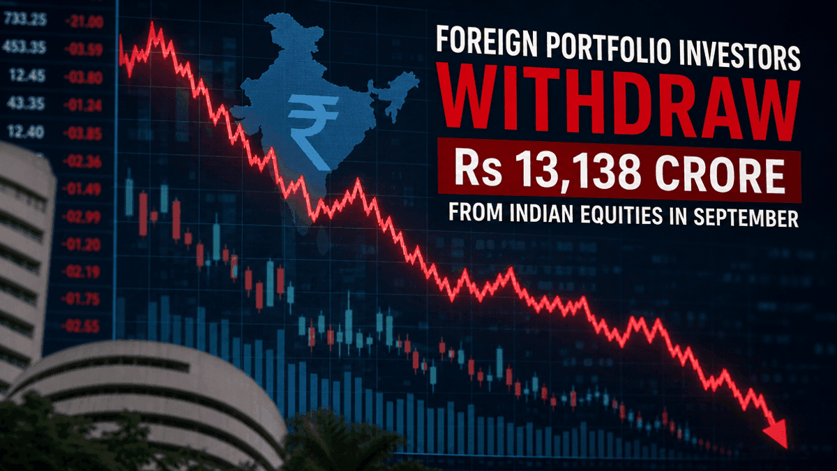 FPIs Withdraw Rs 13,138 Crore From Indian Equities