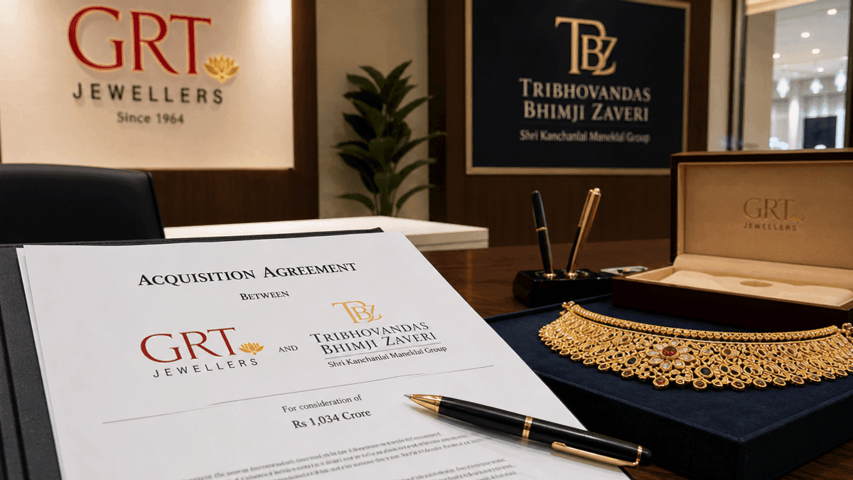 GRT Jewellers Acquires TBZ in Rs 1,034-Crore Mega Deal