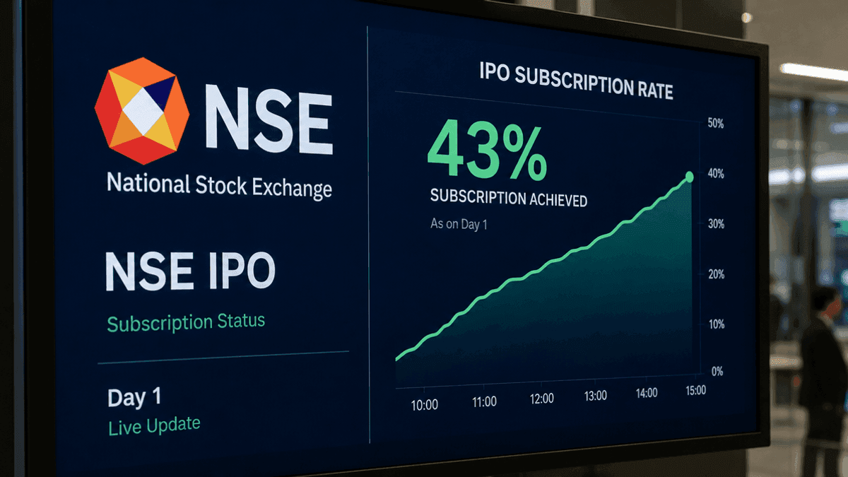 NSE IPO Day 1 Draws Strong 43% Subscription Rate