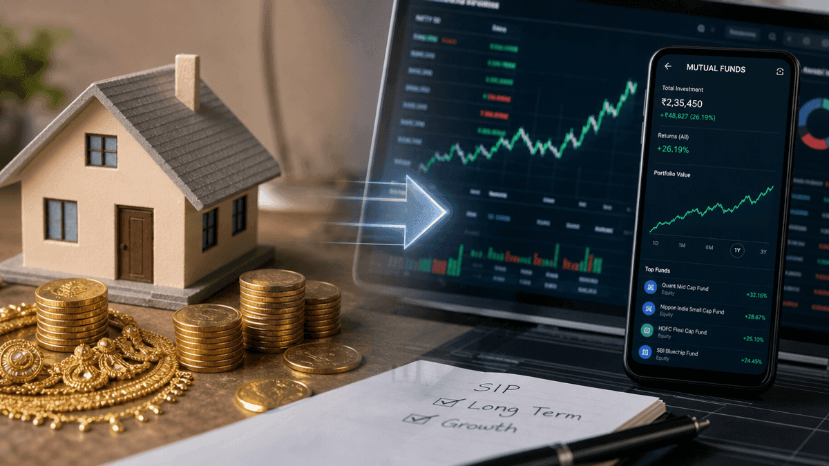 Indian Households Shift Savings to Equity and Mutual Funds
