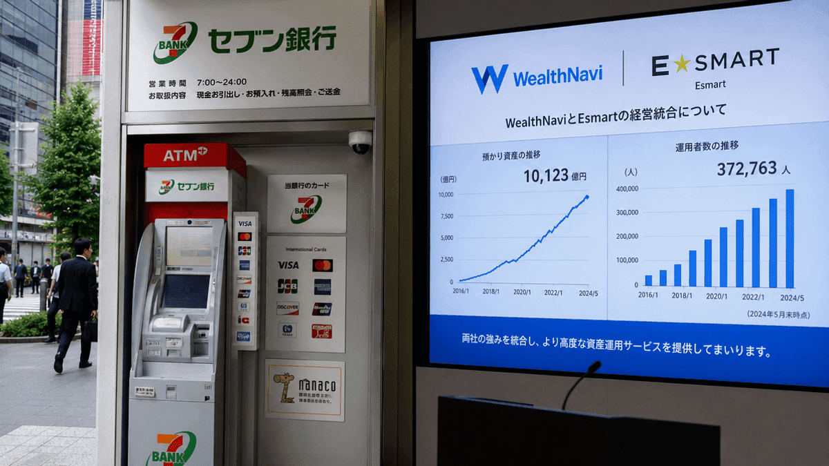Seven Bank Digital Banking & WealthNavi Esmart Merger