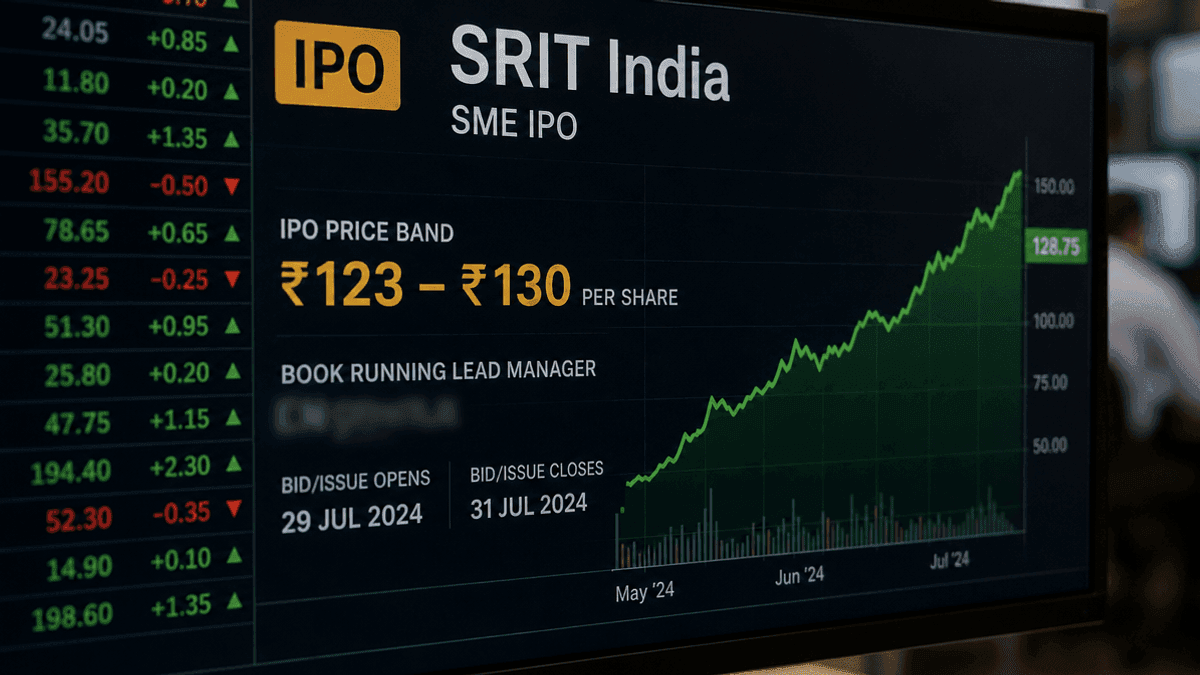 SRIT India IPO: Price Band Set at ₹123-₹130 Per Share