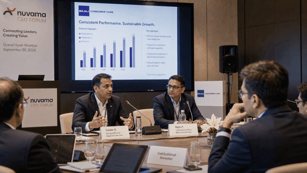 Bajaj Consumer Care Mumbai Investor Meet: Sept 28, 2026