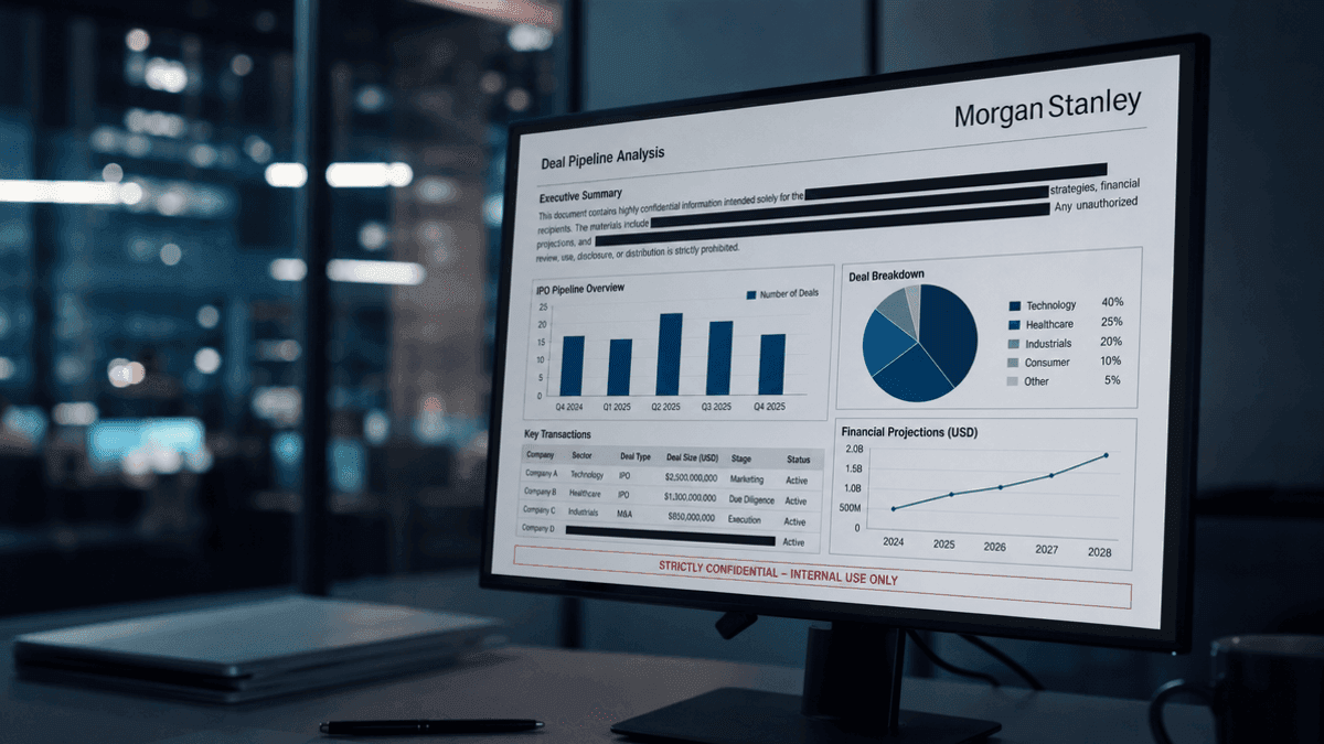 Morgan Stanley Investigates Major Confidential Deal Leak