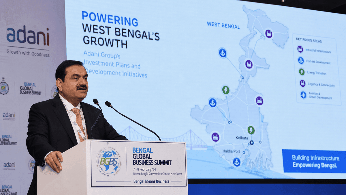 Adani Group Pledges ₹1L Cr Investment in West Bengal by 2035