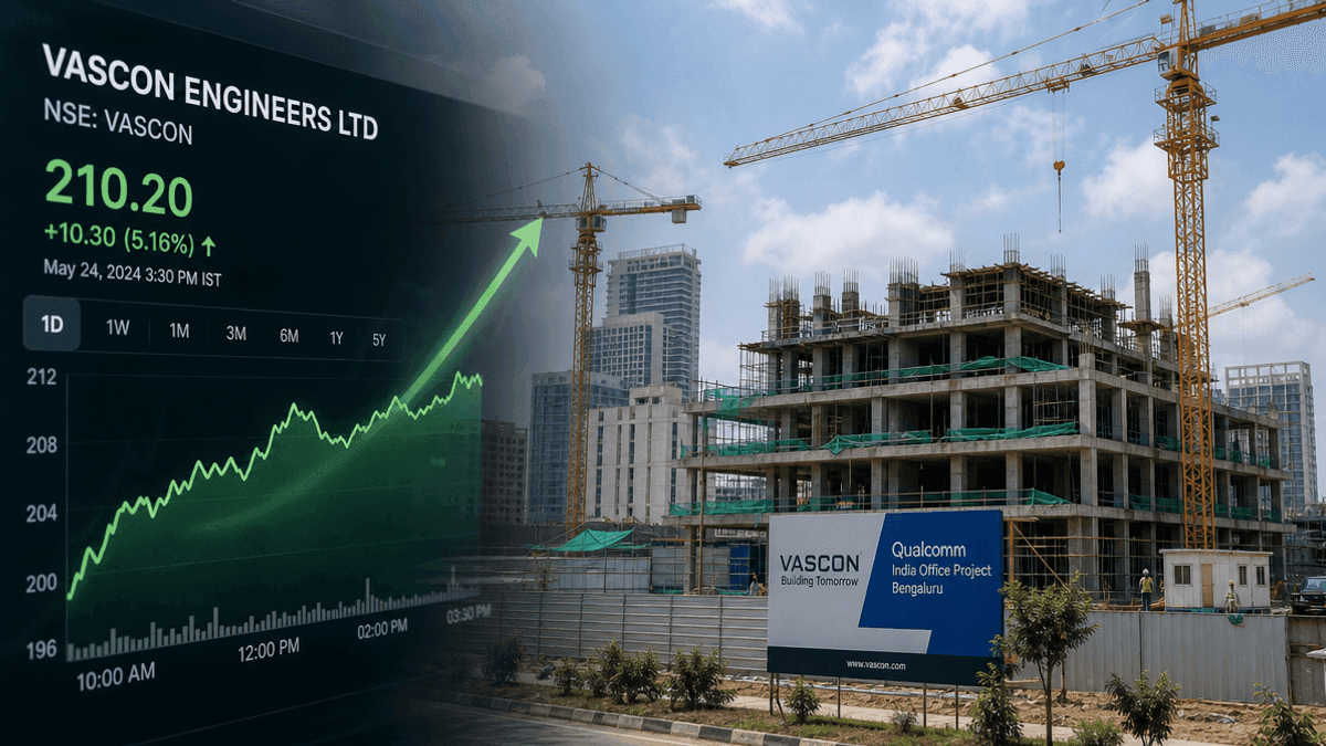 Vascon Engineers Stock Jumps 5.16% on Bengaluru Order