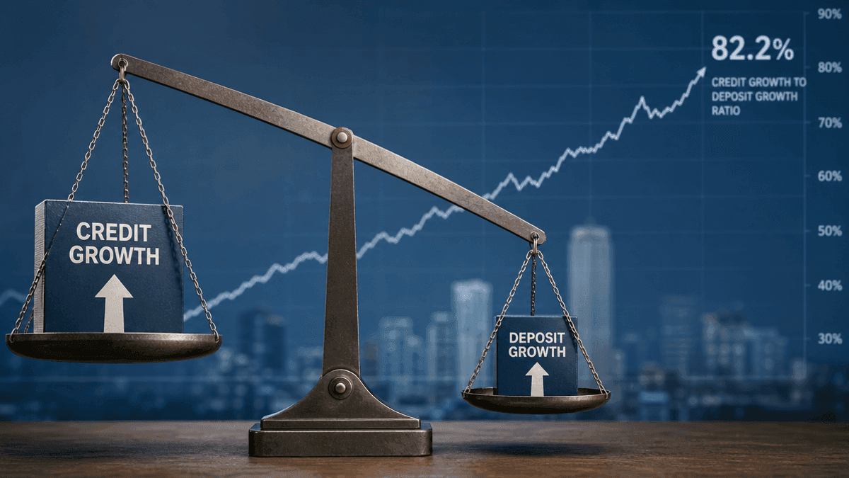 India Credit-Deposit Ratio Hits 82.2%: Banking Impact