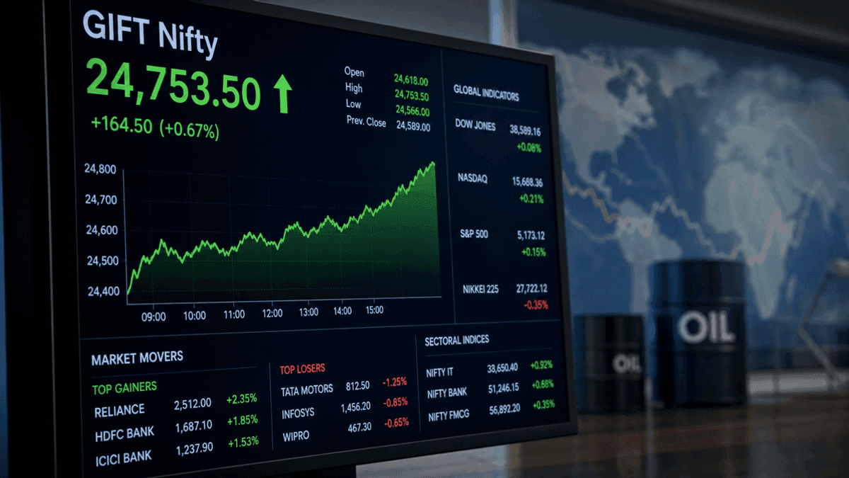 GIFT Nifty Signals Mildly Positive Start for Indian Markets