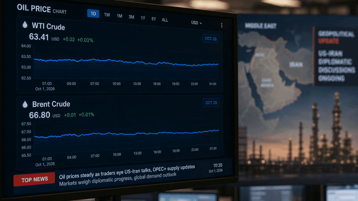 Oil Prices Hold Steady Amid US-Iran Talks & Middle East Risks