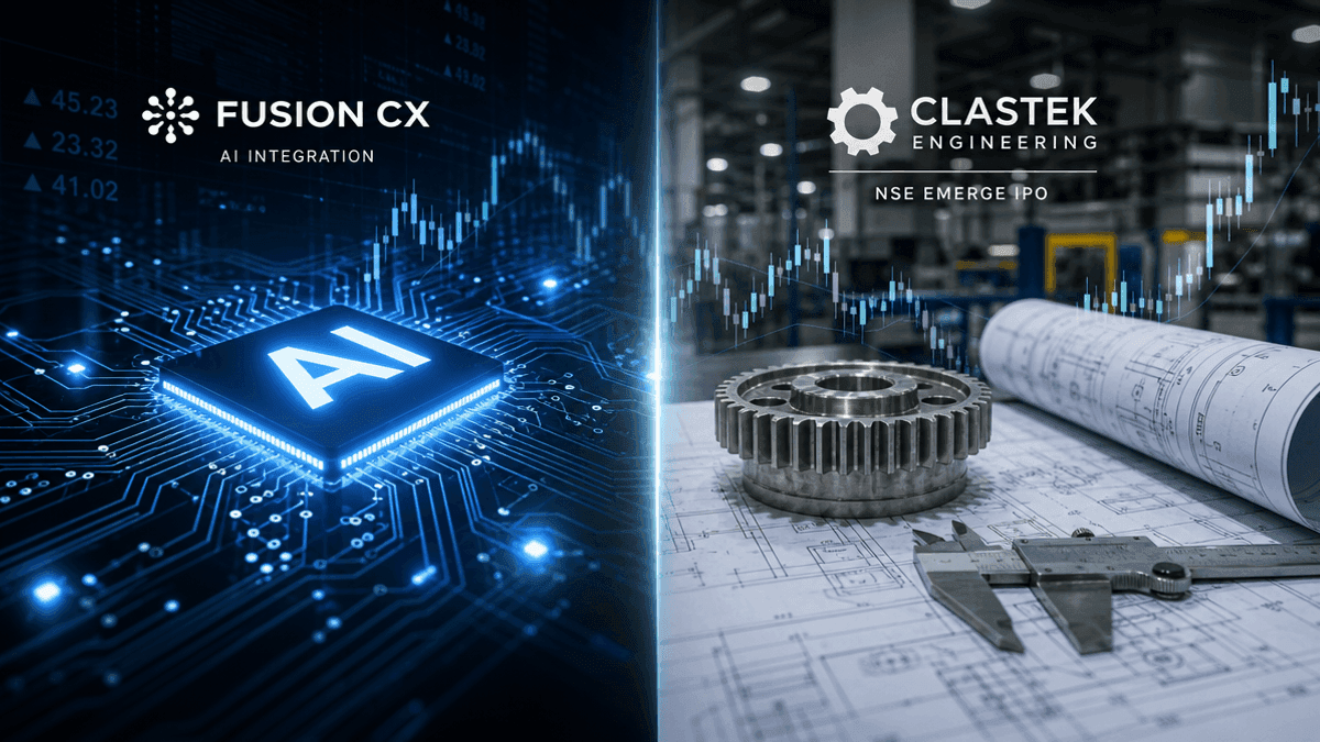 Fusion CX AI Pivot & Clastek Engineering NSE IPO Updates