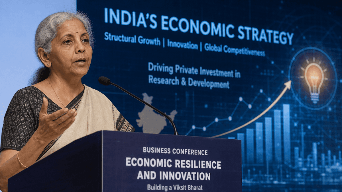 Sitharaman Urges Resilience & Private Investment