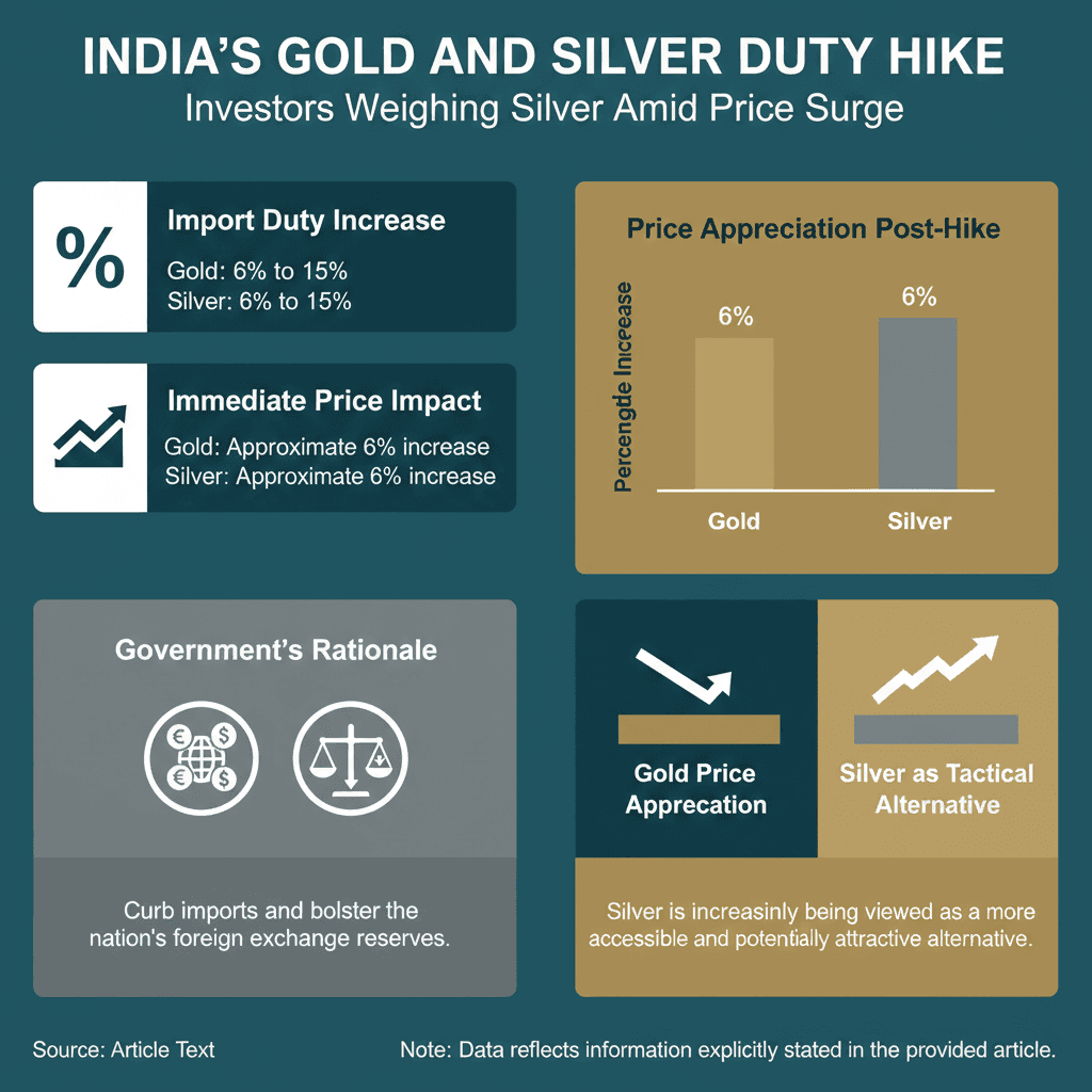 India Gold & Silver Duty Hike: Investors Eye Silver Amid Price Surge