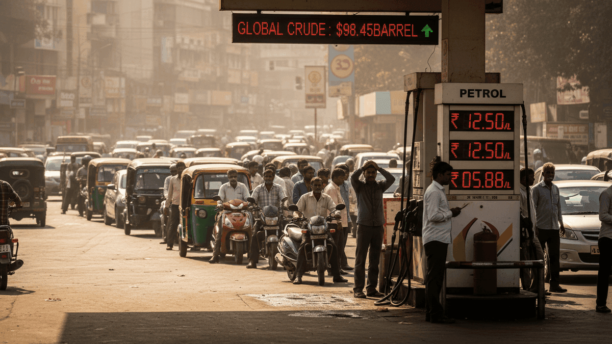 India Fuel Prices Rise Again: Iran War, Global Crude Surge
