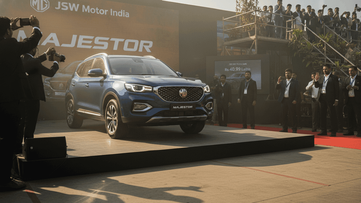 JSW MG Majestor SUV Launched: India’s First D+ SUV at ₹40.99 Lakh