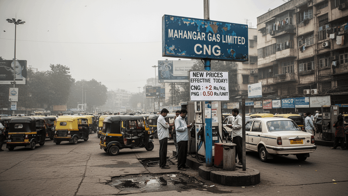 Mahanagar Gas Hikes CNG & Piped Gas Prices in Mumbai