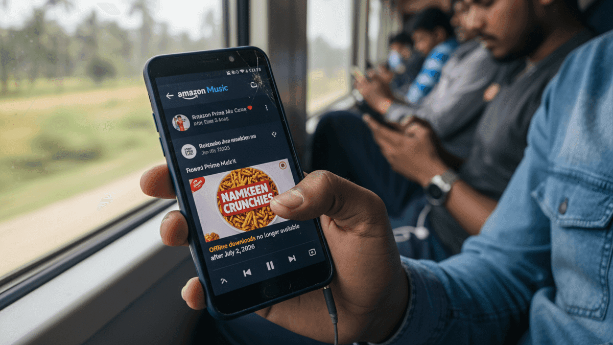 Amazon India Prime Music Ads & No Offline Downloads from July 2026