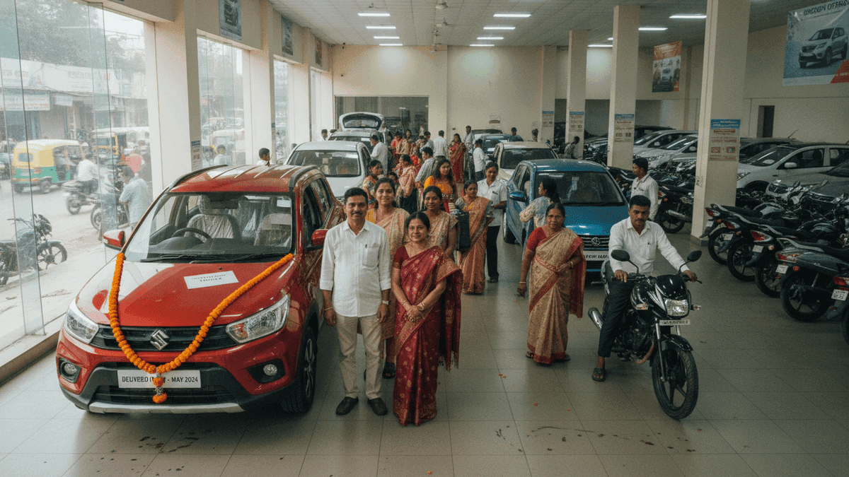 India Auto Retail Sales Rise 9.6% in May; Monsoon Boost Expected